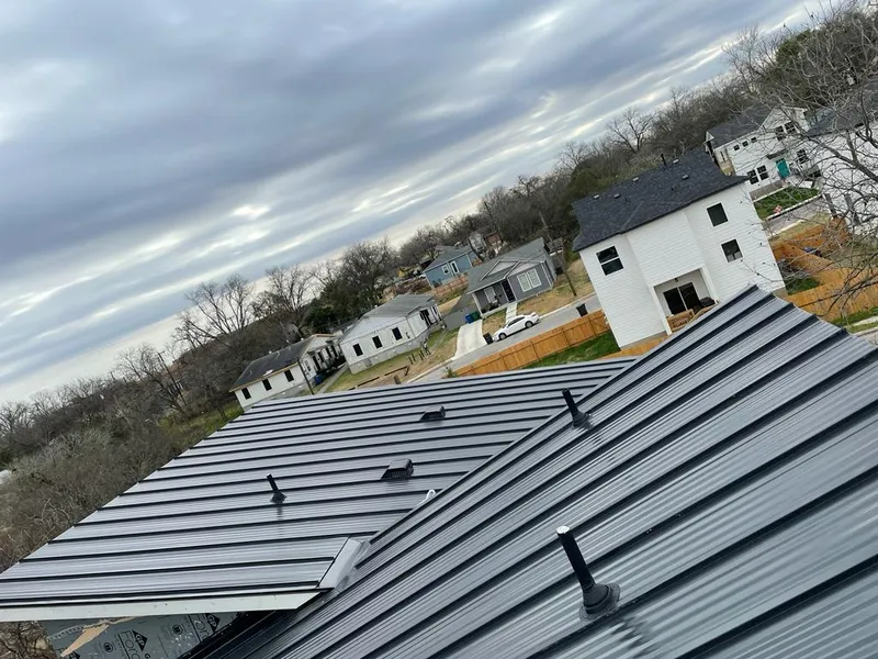 Standing seam metal roof panels with vents for Skylight Repair in North Vernon